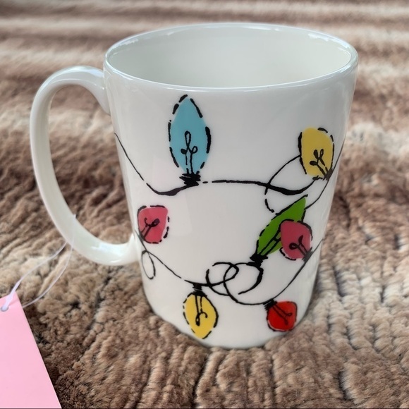 Kate Spade Tangled Lights Christmas Holiday Mug - Picture 2 of 5